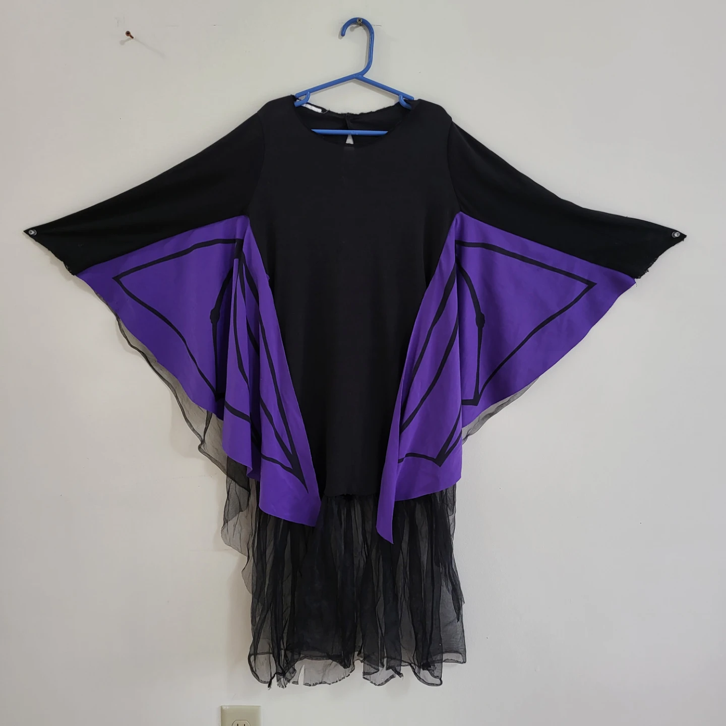 Kids / Teen Purple Bat Wings Halloween Dress