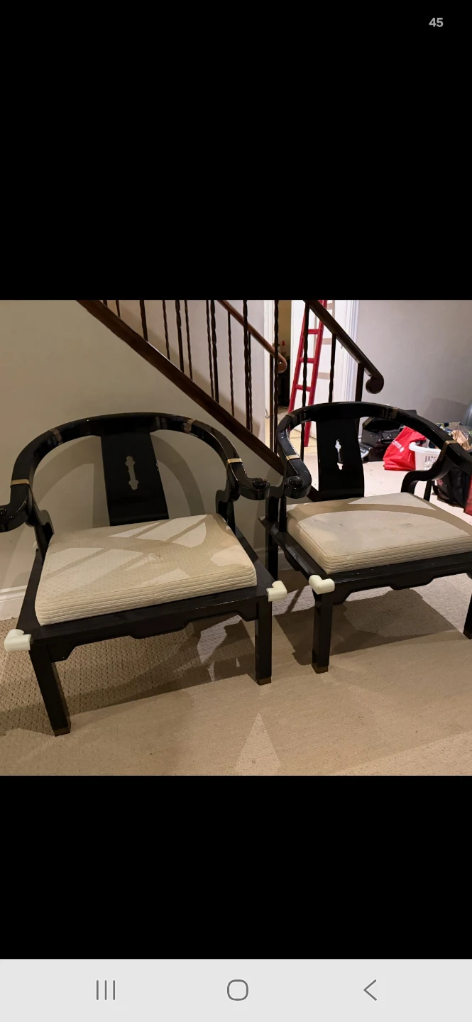 Pallavisini Italian Horseshoe Ming Style Chairs - photo 3