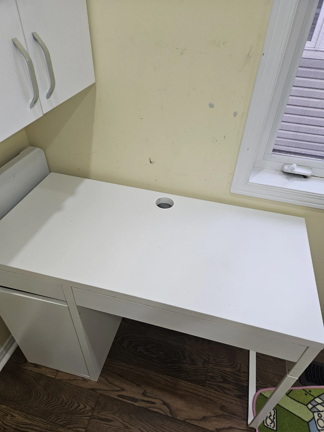 Ikea White desk with storage - photo 2