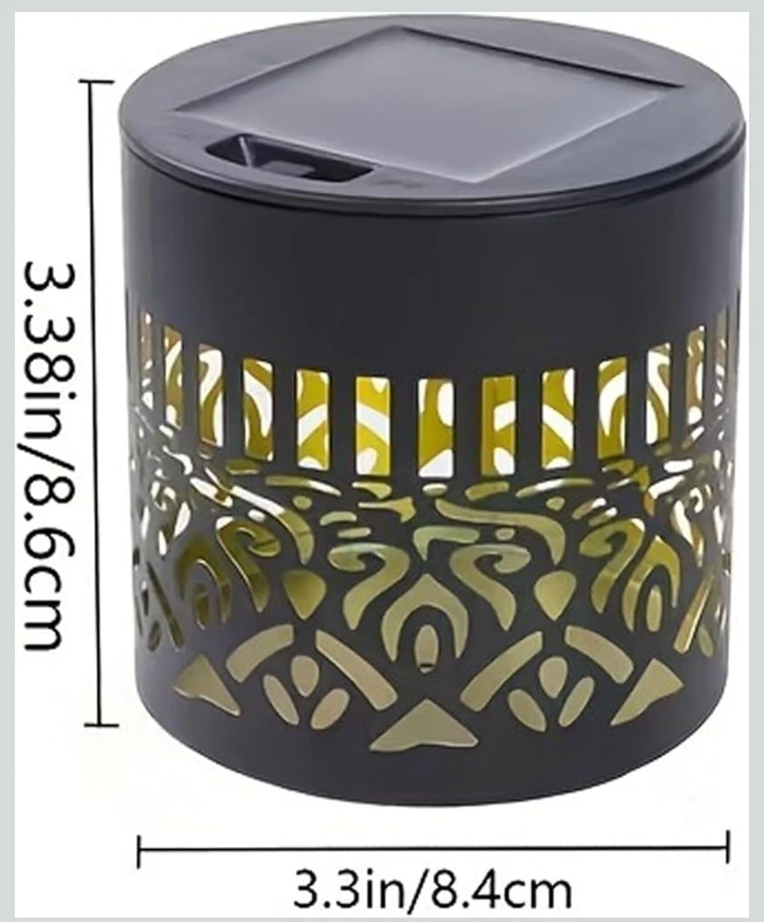 Set of 4 solar LED wall lights