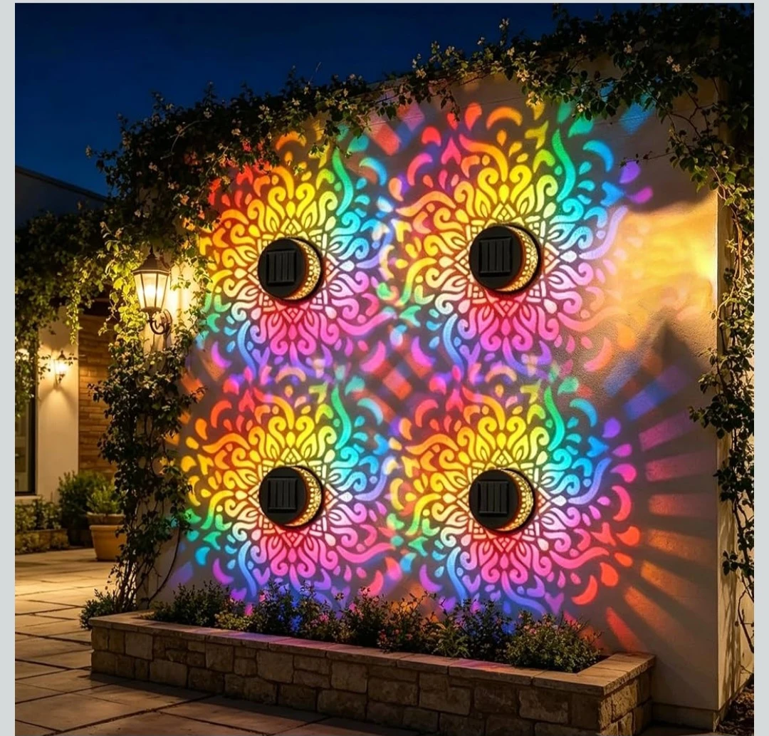 Set of 4 solar LED wall lights - photo 3