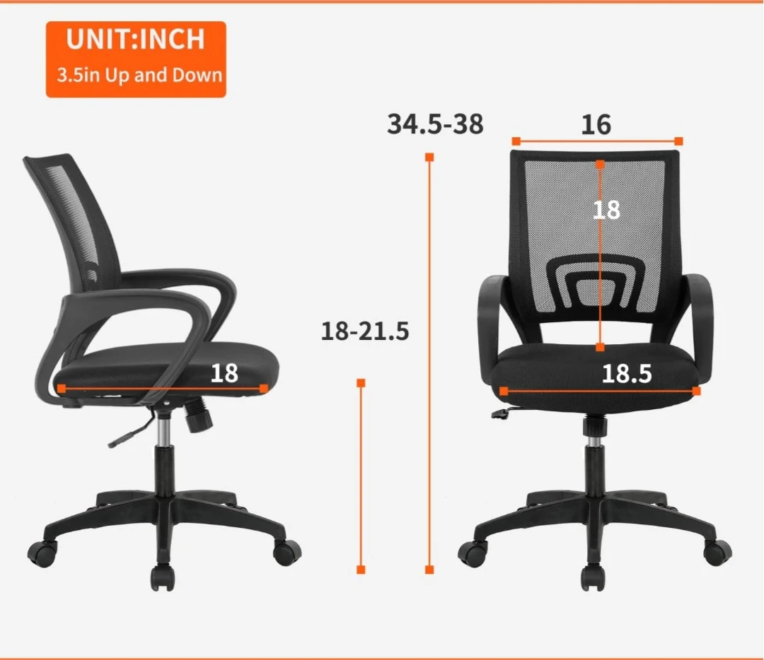 Mesh Office Chair – Like New, Only 3 Months Old - photo 3