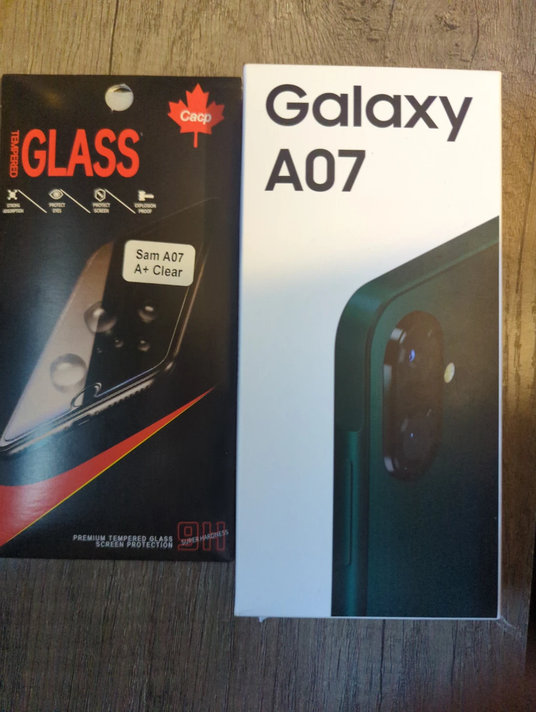 Samsung Galaxy A07 Smartphone with screen protector