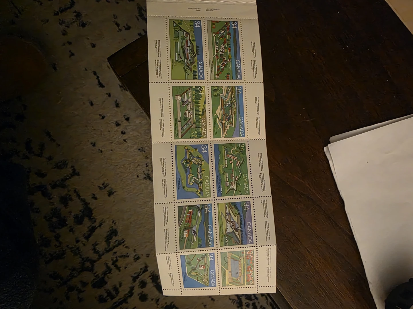 Canada Post Forts Across Canada Stamp Collection