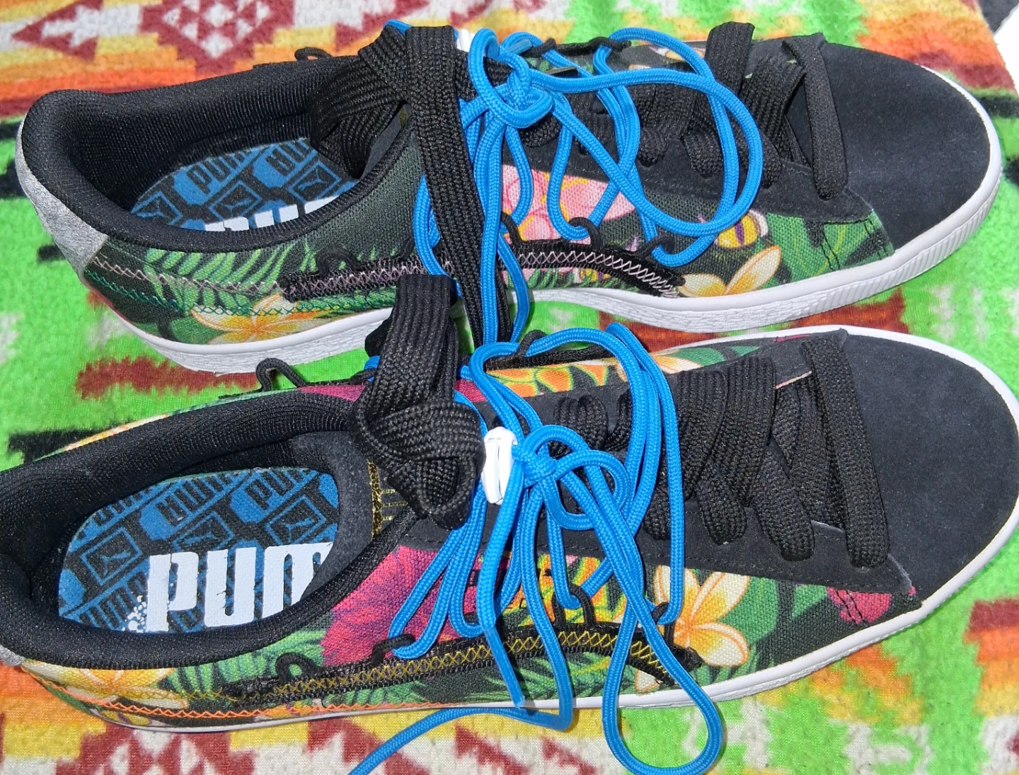 Puma Women's Floral Print Sneakers Size 9 - photo 4