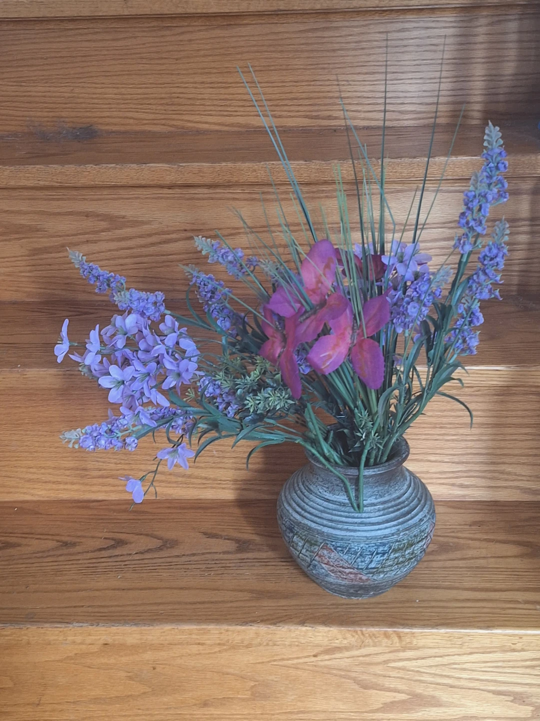 Ceramic Decorative Vase with Artificial Flowers - photo 2