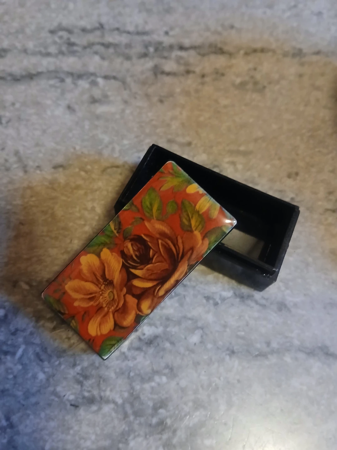 🏈   Small vintage Floral  Box - photo 2