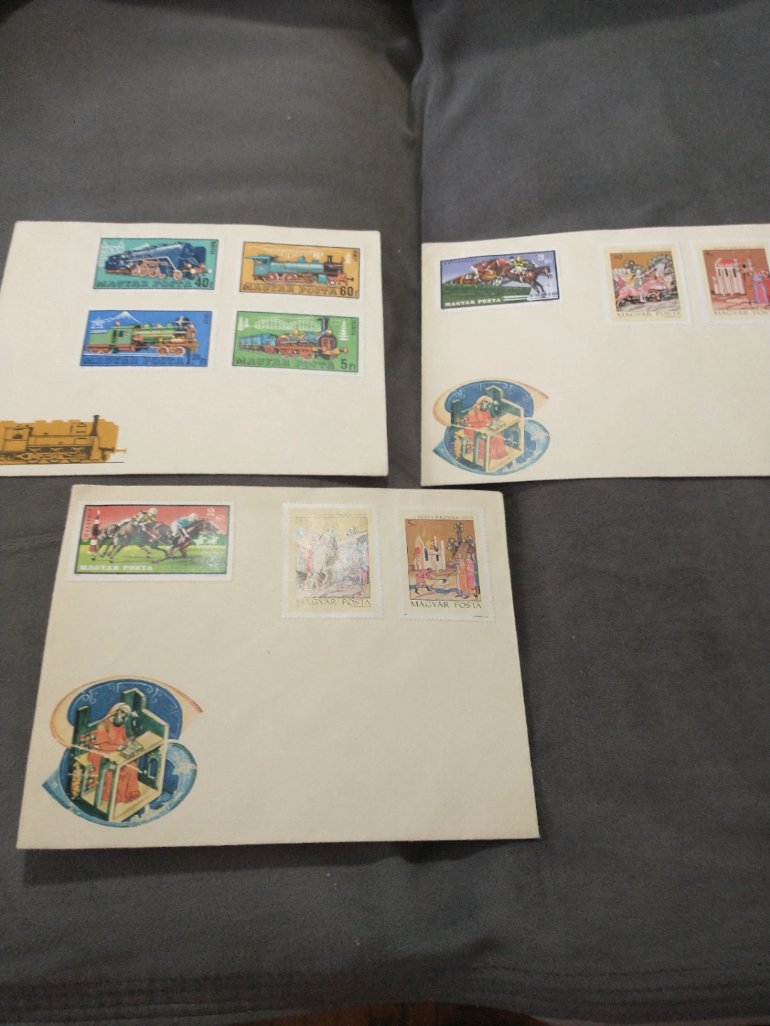 Seven attractive 1970s Hungary souvenir commemorative covers - photo 2