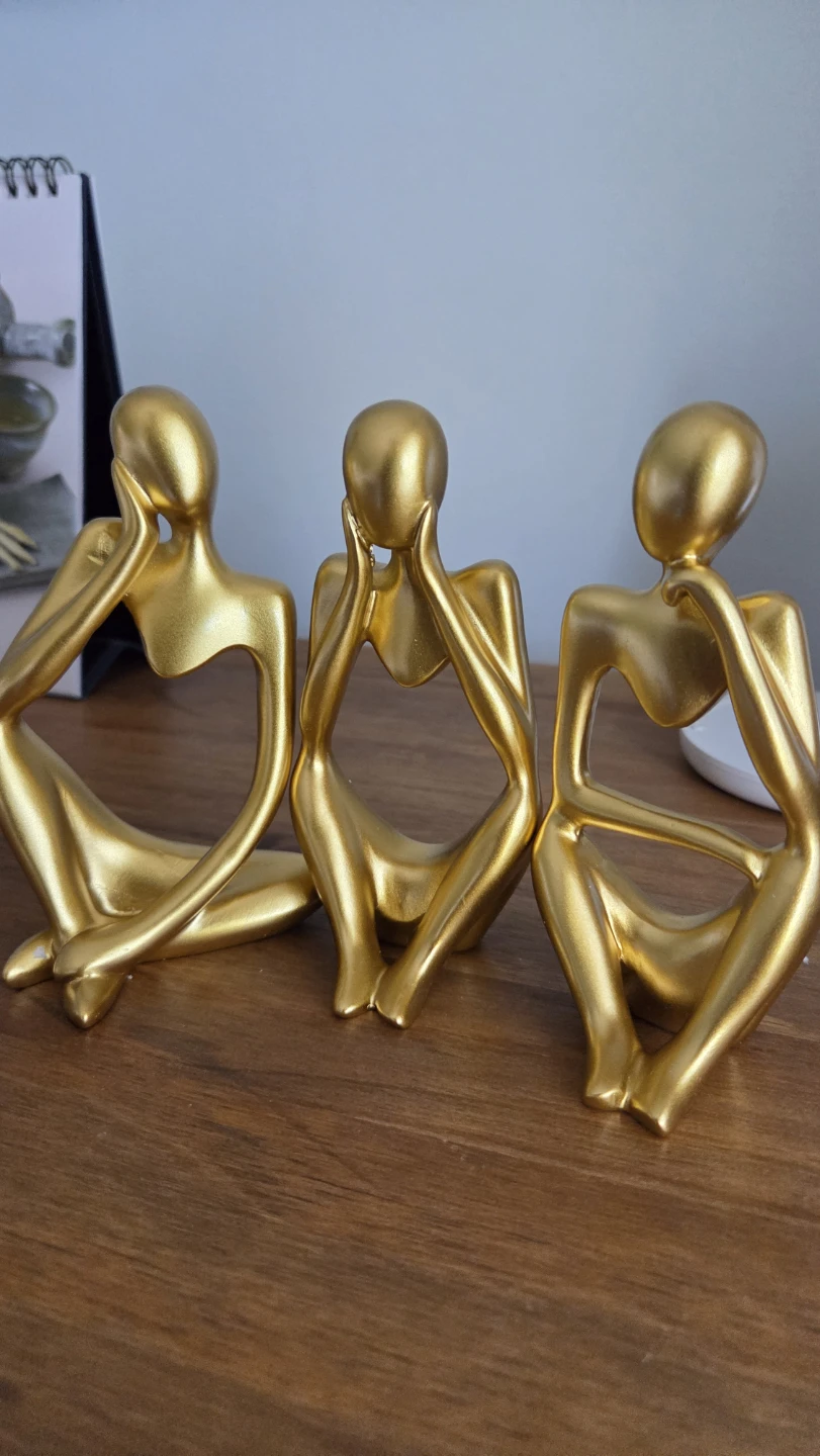 Thinkers ‐ 3 Abstract Figurines Sculptures *new - photo 3