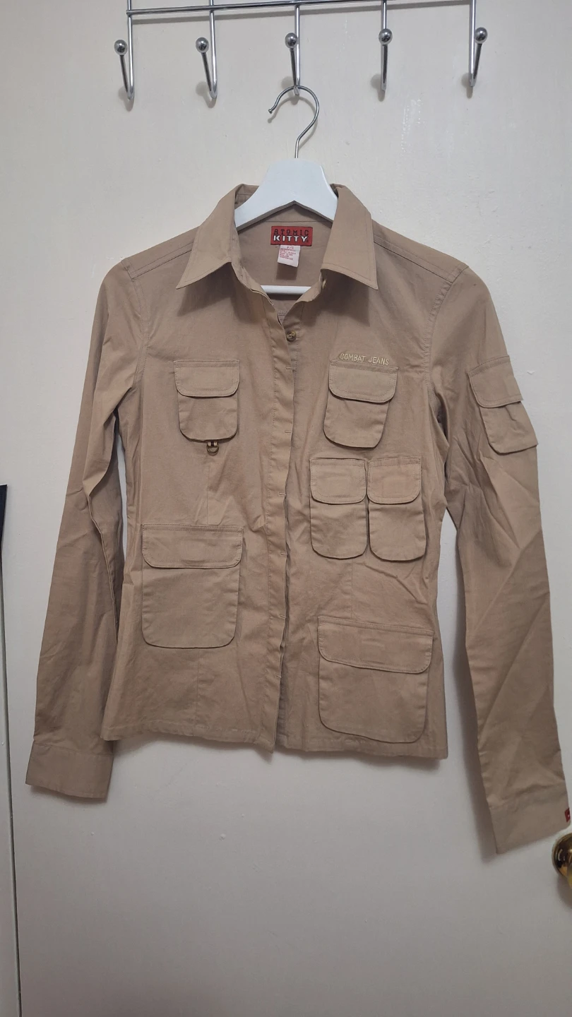 Atomic Kitty Tan Combat Style Jacket
