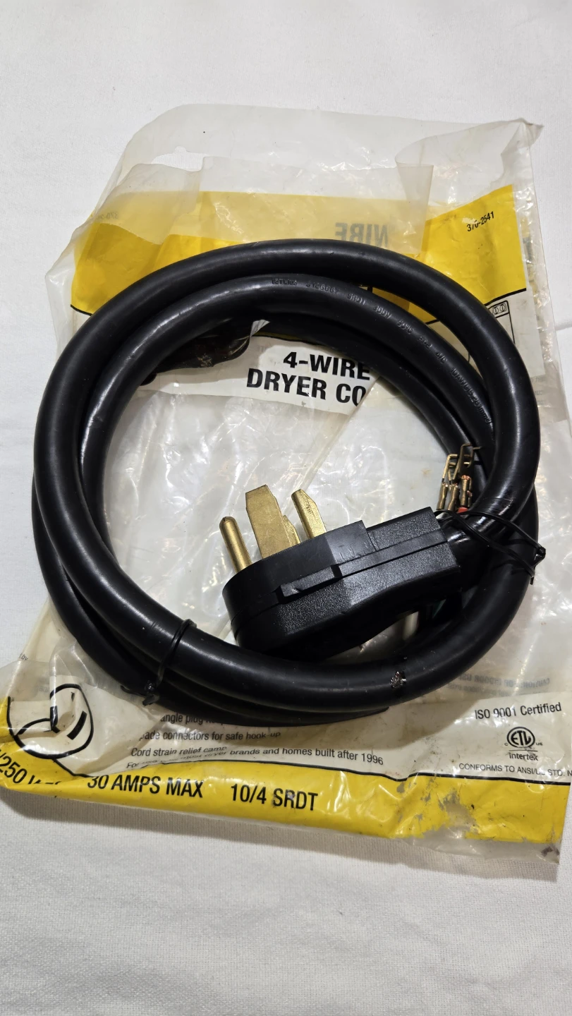 New Smart Electrician 6ft 4-Wire Dryer Cord - photo 2
