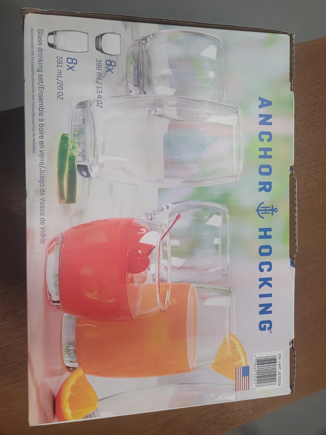 Anchor Hocking 16-Piece Glass Drinking Set