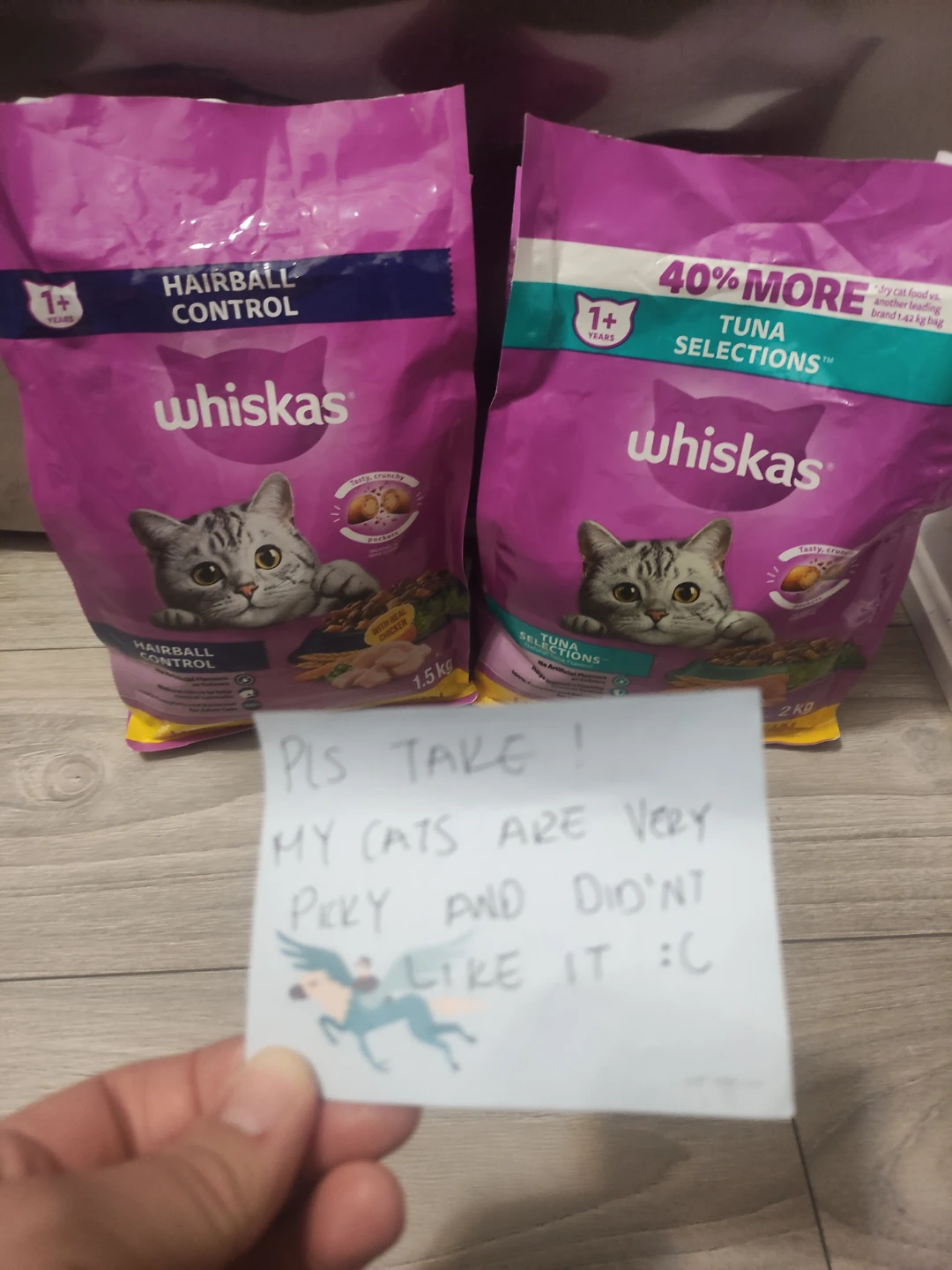 Whiskas Dry Cat Food (opened) #free