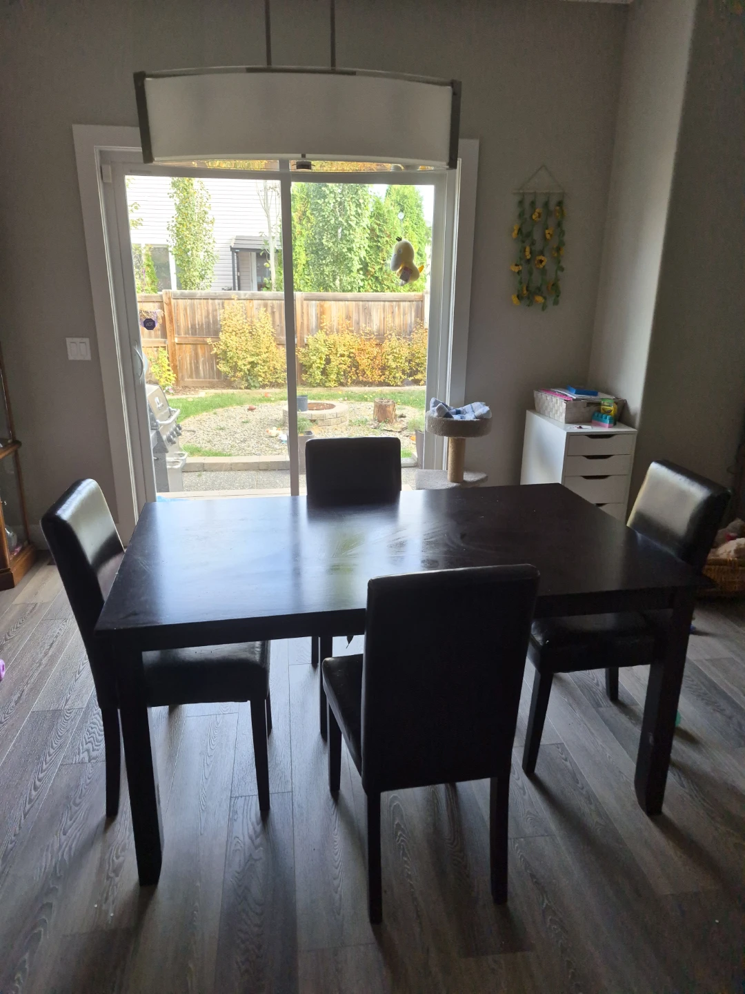 Dark Brown Dining Table and 6 Chairs