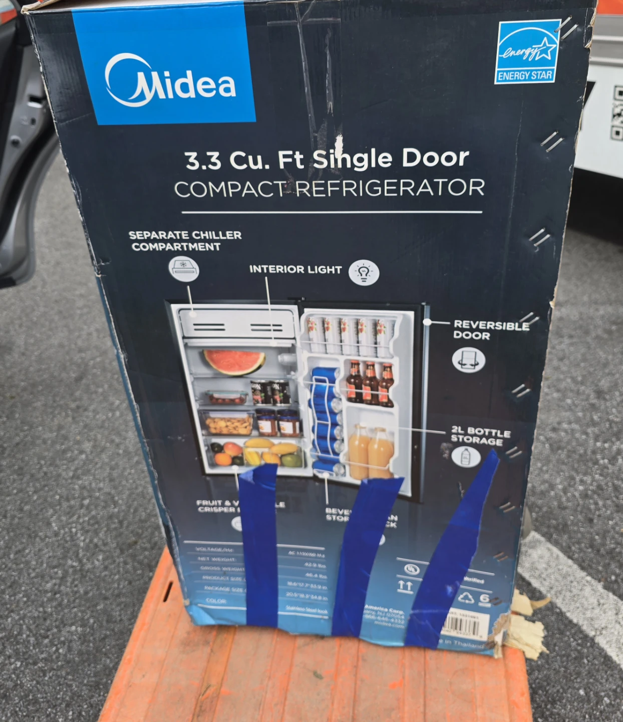 Midea 3.3 Cu. Ft. Compact Refrigerator - photo 2