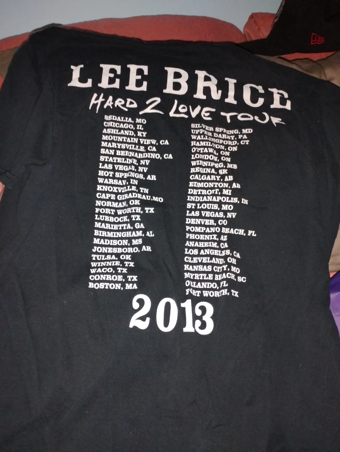 Lee Brice Hard 2 Love Tour 2013 T-Shirt - photo 2