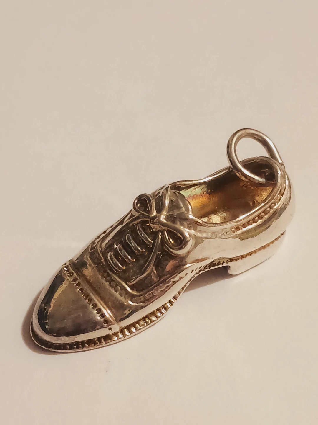 Gorgeous Vintage Silver Oxford Shoe Charm - photo 3