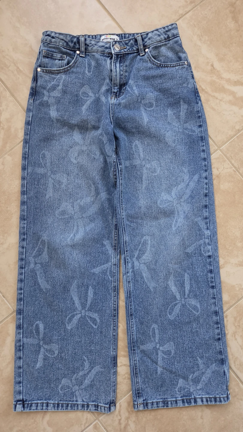 UKIDS Baggy Wide Leg Jeans, Size 14