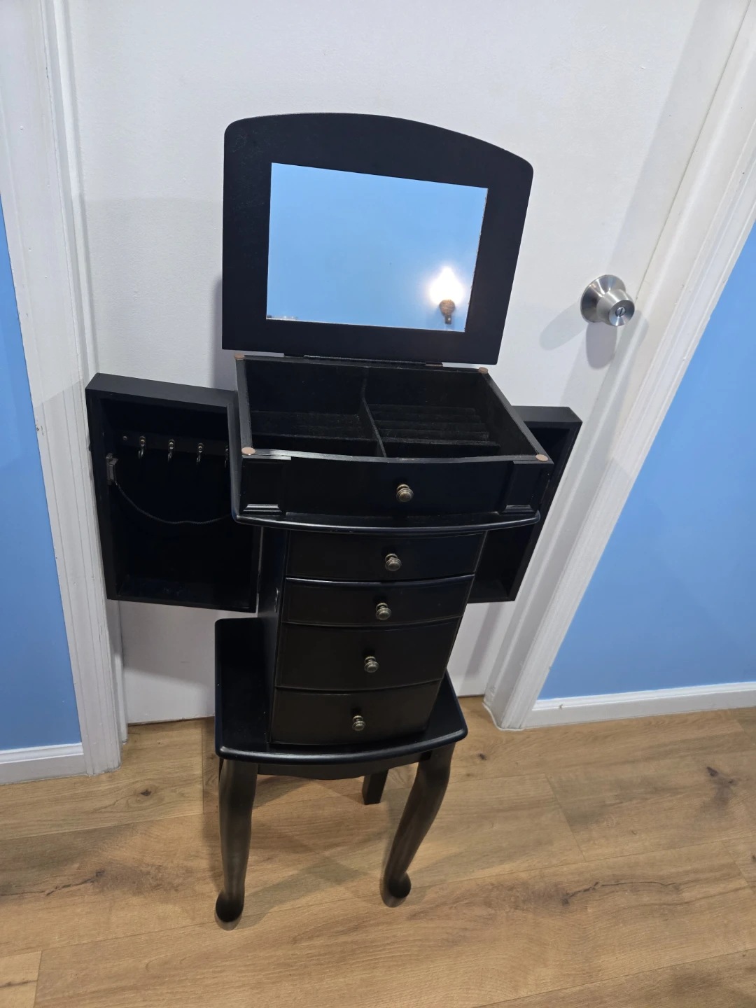 Black Standing Jewelry Armoire - photo 3