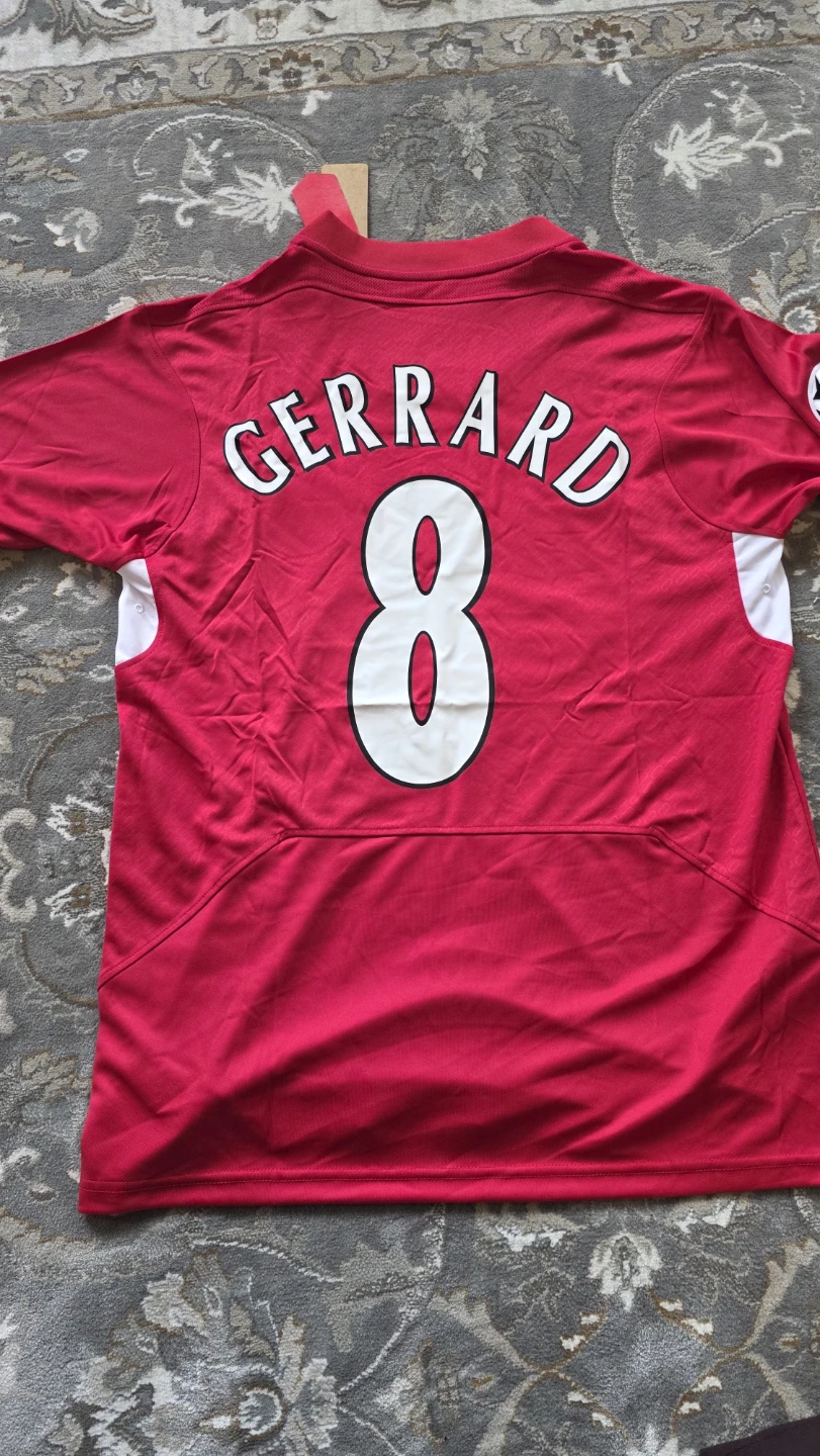 Steven Gerrard #8 2005 UCL final jersey - photo 4