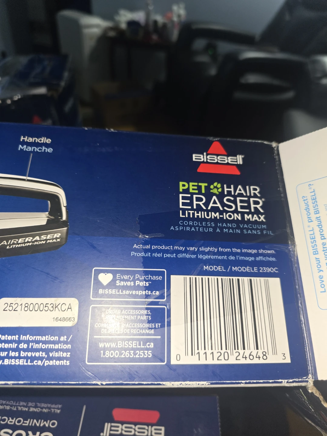 Bissell Pet Hair Eraser Lithium-Ion Max Hand Vacuum