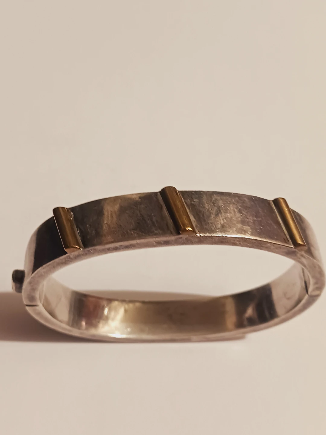 Taxco Mexico 925 Stamped Sterling Silver Hinged Bracelet
