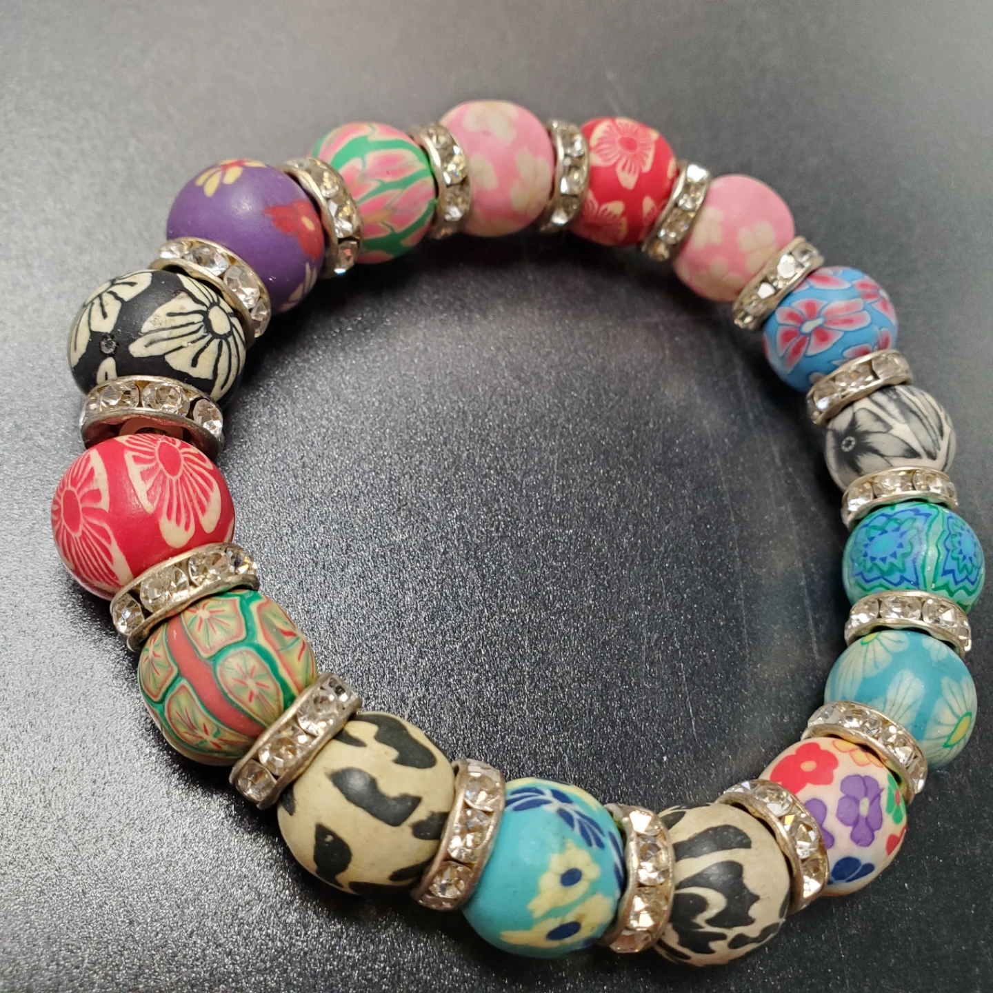 Multicoloured patterned bead bracelet🏈 - photo 4