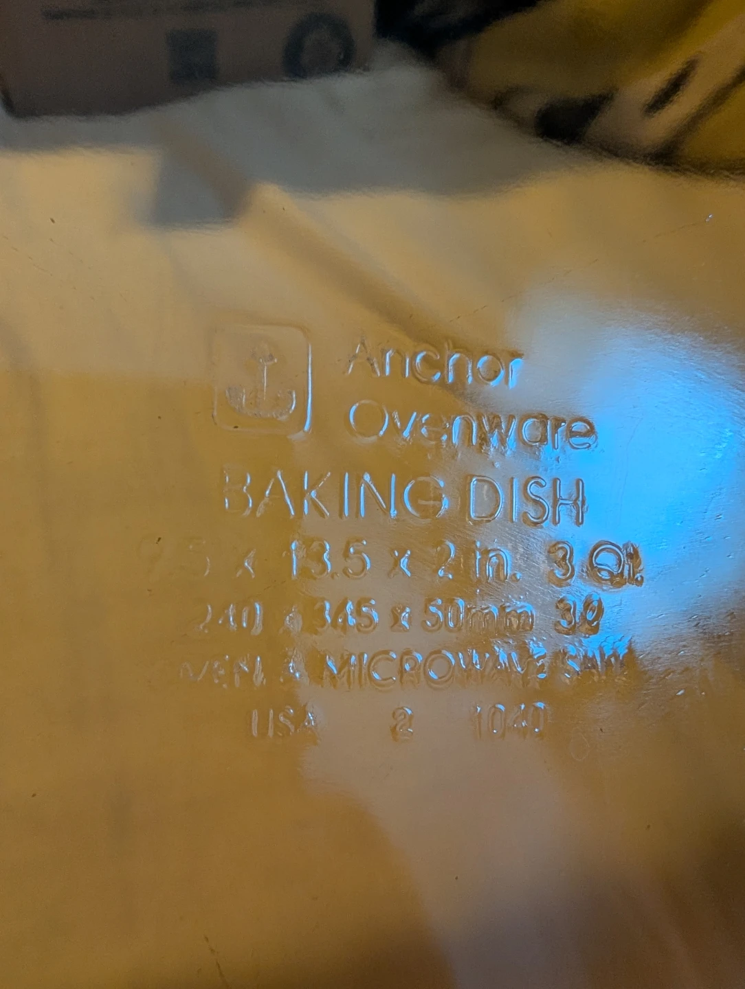 Anchor Ovenware Baking Dish amber glass - photo 4
