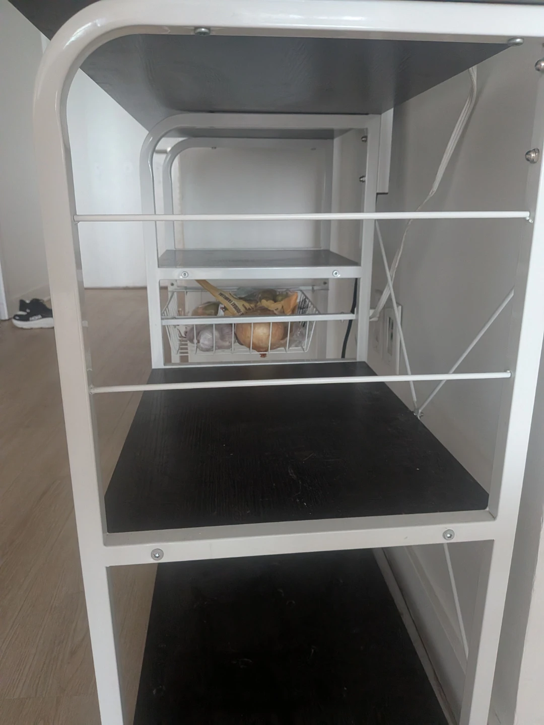 Kitchen Shelf with Storage Basket - photo 3