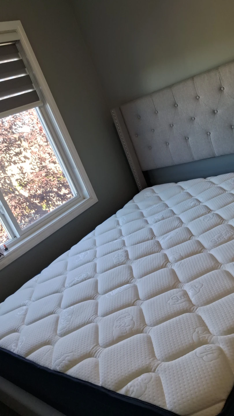 SleepSoft Mattress and Upholstered Headboard