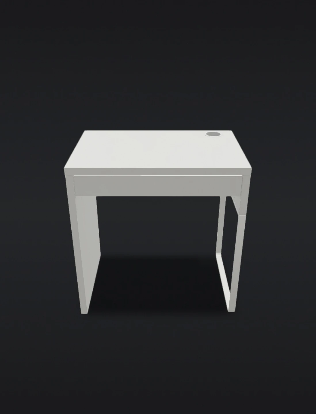 White desk from IKEA (75cm x 50cm x 75cm) - photo 3