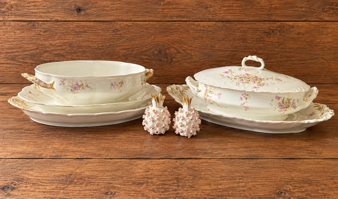 Vintage Floral  Haviland 1931  Porcelain Serving Set - photo 3