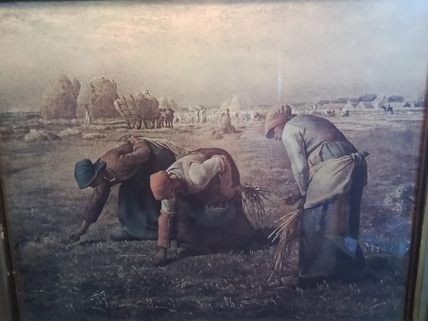 Vintage Framed Art Print "The Gleaners" by Jean-François Millet - photo 2