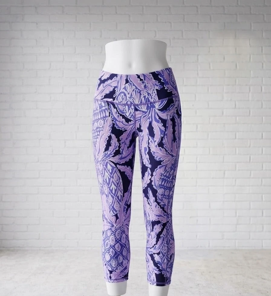 Lilly Pulitzer Purple Pineapple Print Leggings