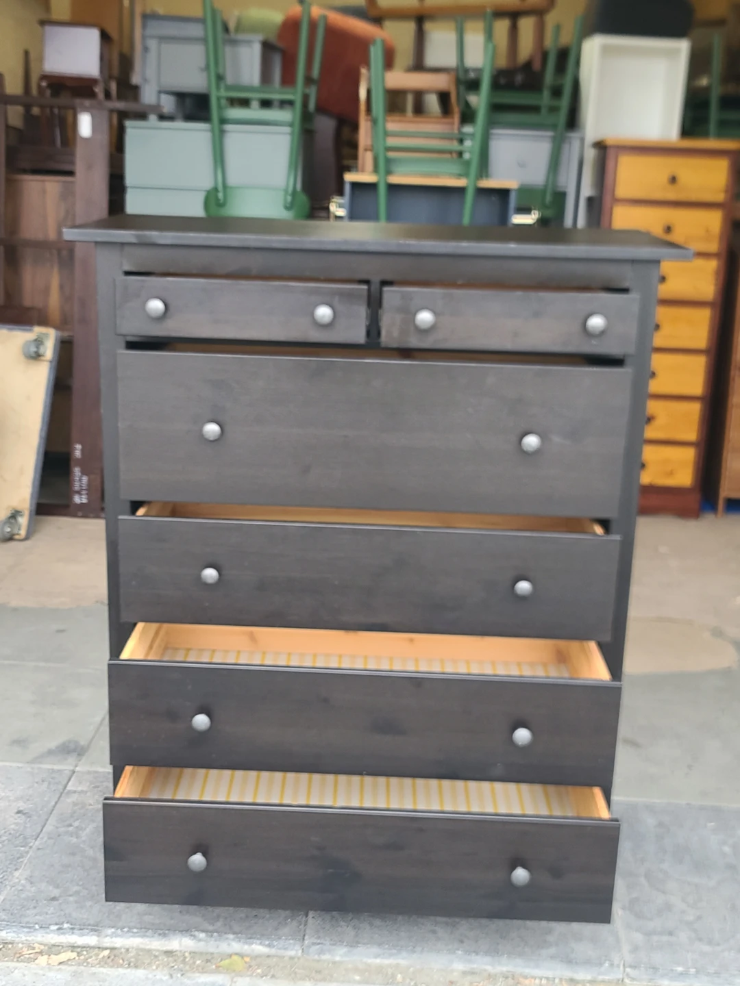 IKEA Hemnes 6-Drawer Chest, Black-Brown - photo 3