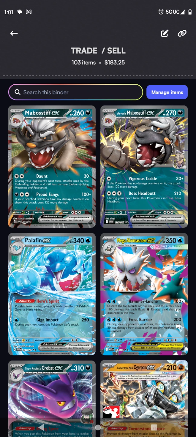 Pokemon Trading Cards - Various Cards part 1