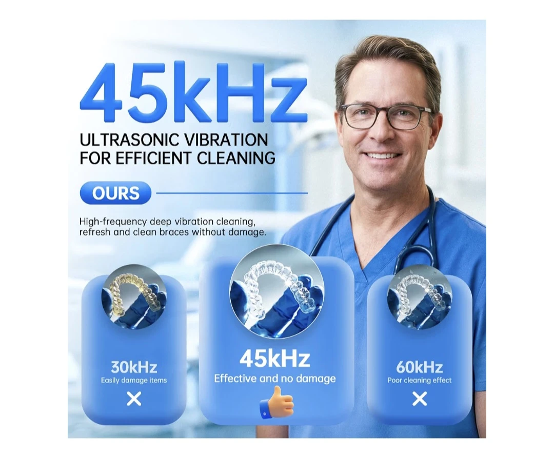 Dental Ultrasonic Retainer Cleaner with UV Light - photo 2