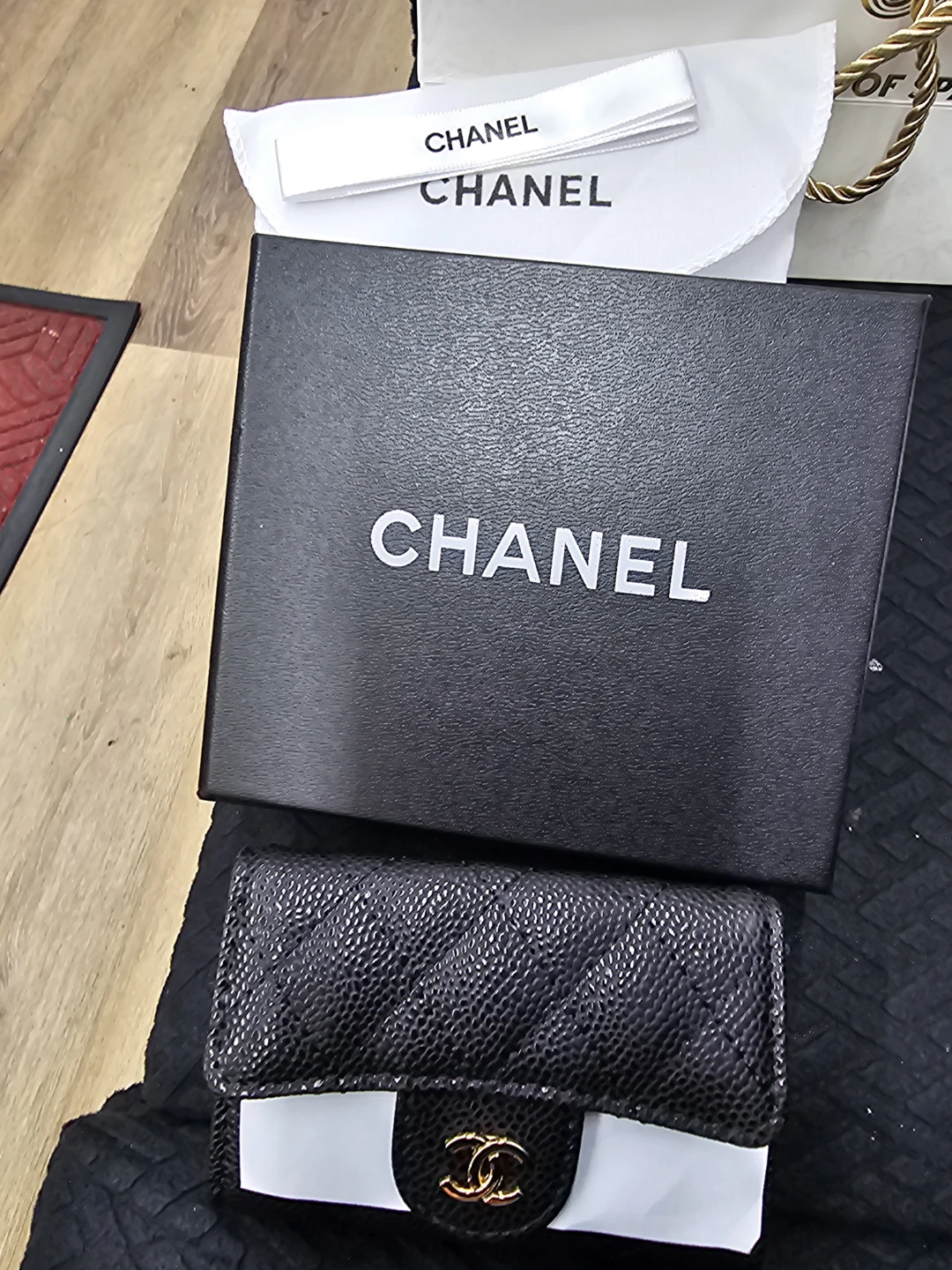 Chanel Quilted Card Holder