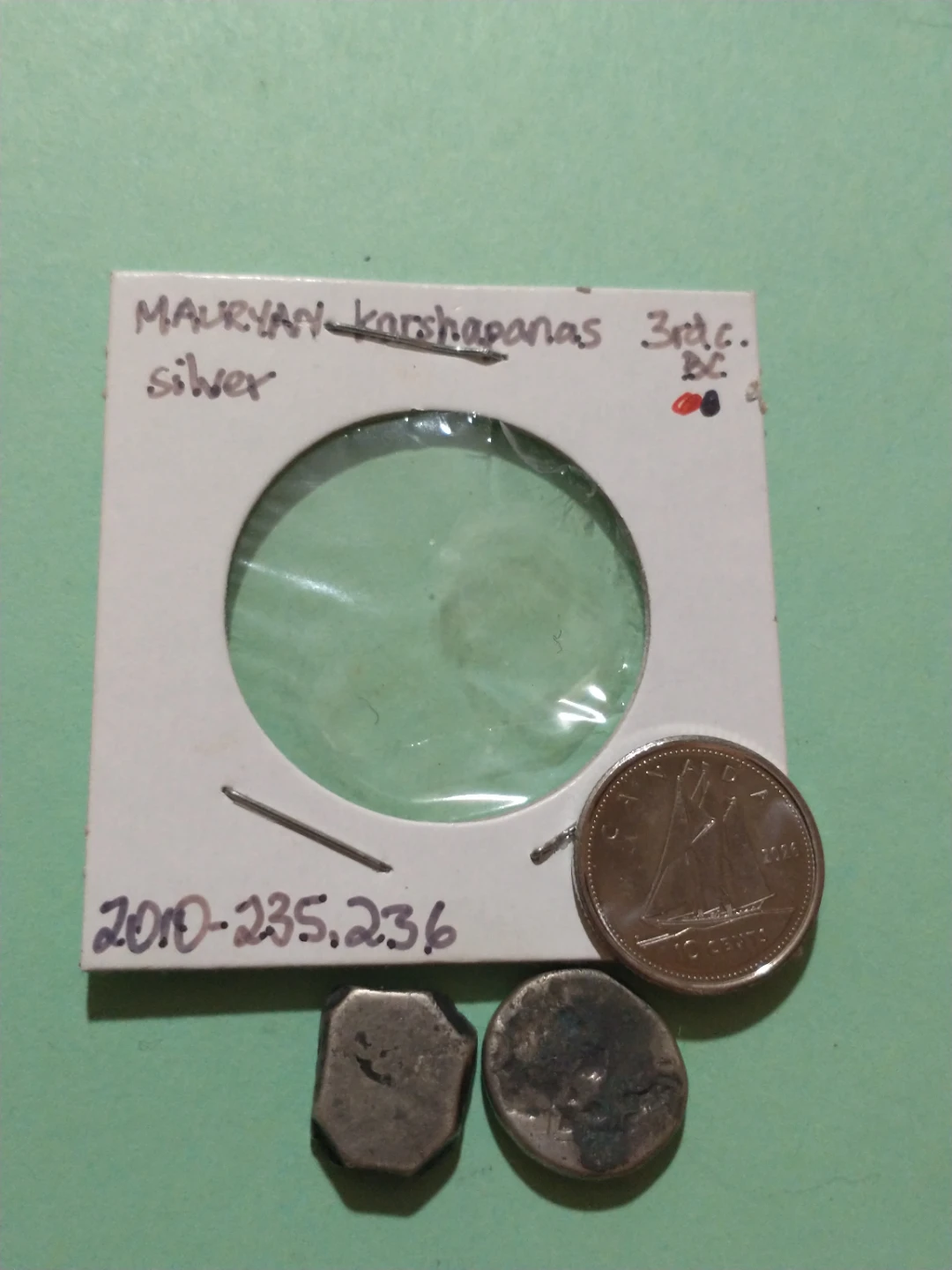 Circa 3rd Century BC Mauryan Karshapanas Silver Coins - photo 5