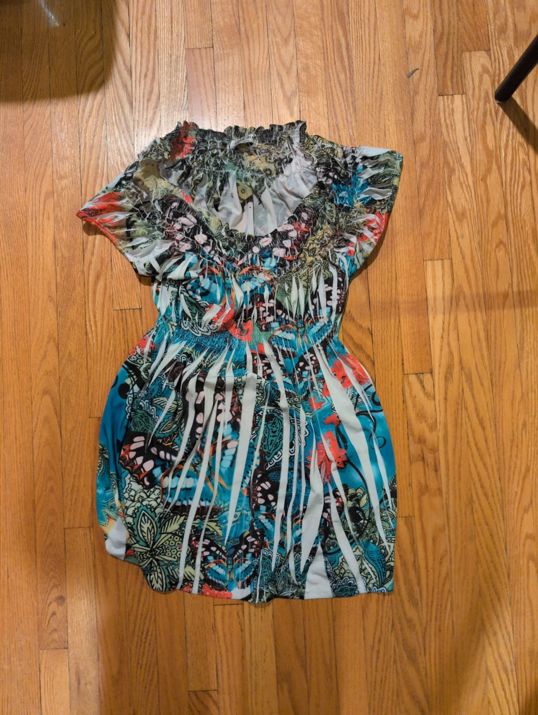 Casa Donna Butterfly Print Dress 🏈