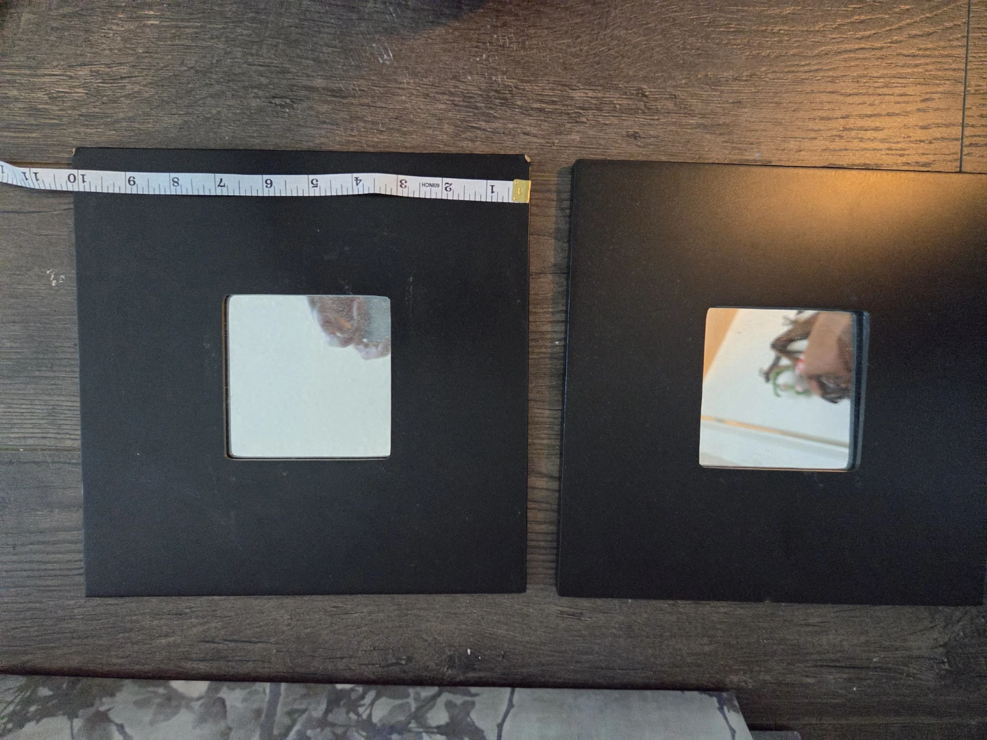 Two IKEA Malma Mirrors