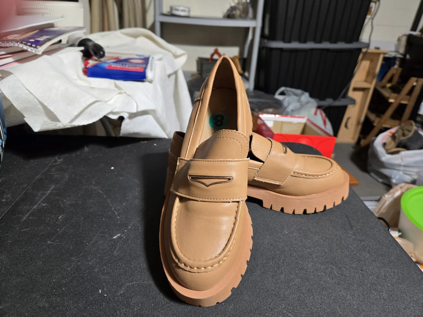Bamboo Platform Loafers Size 8 - photo 2