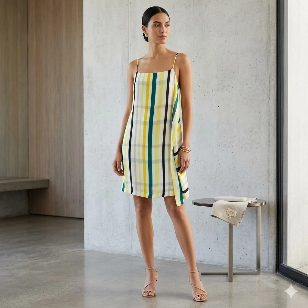 1.STATE Striped Dress, Large