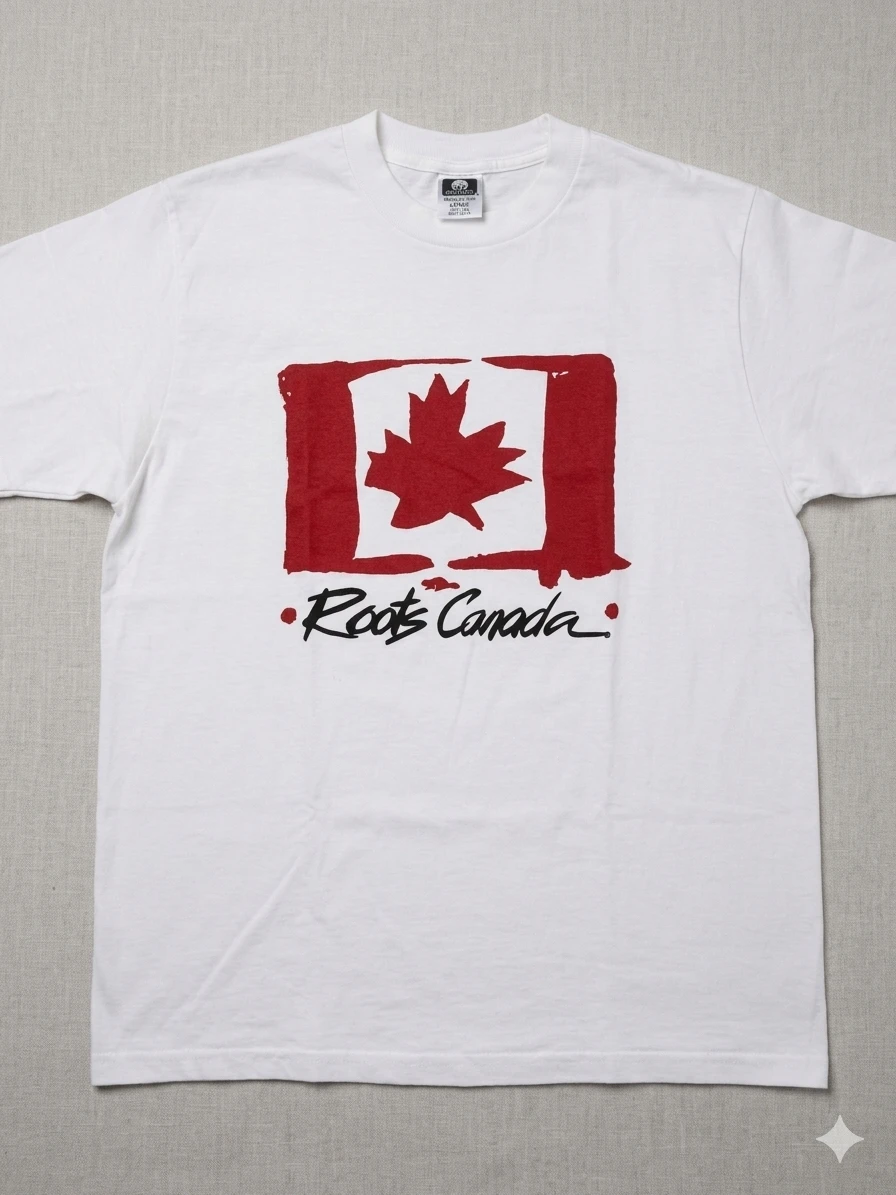 NWT Vintage Roots Canada 30th Anniversary Flag T-Shirt