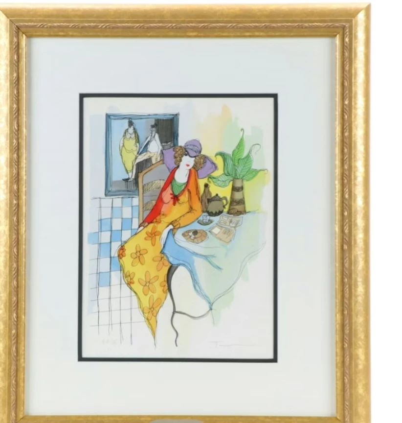 Tarkay Signed Framed Lithograph