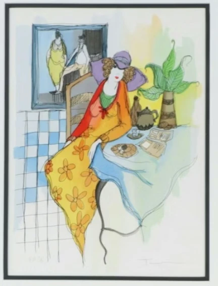 Tarkay Signed Framed Lithograph - photo 2