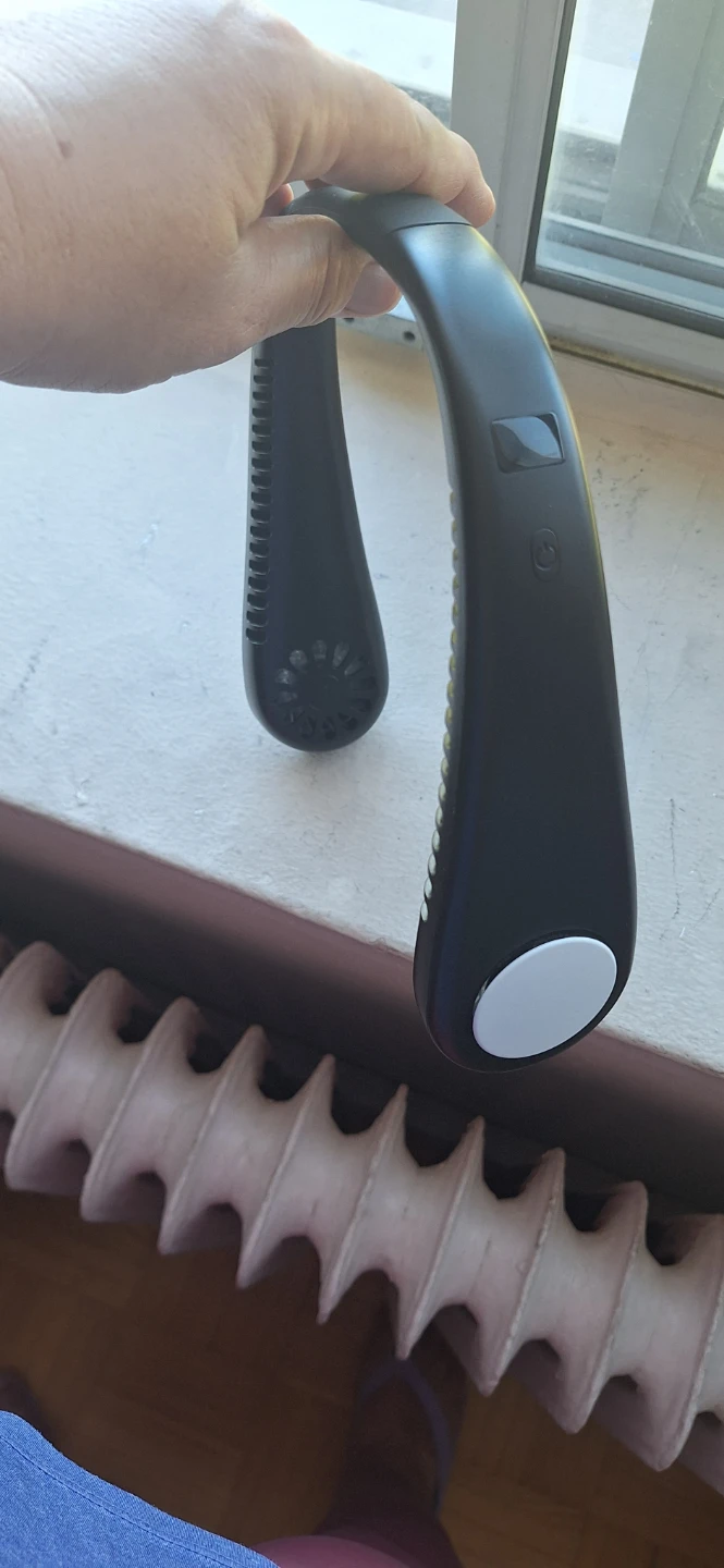 Black Wearable Neck Fan - photo 2