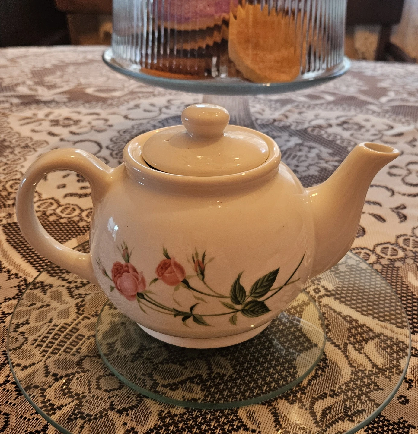 Vintage Christineholm Rose Porcelain Teapot 🫖 - photo 3