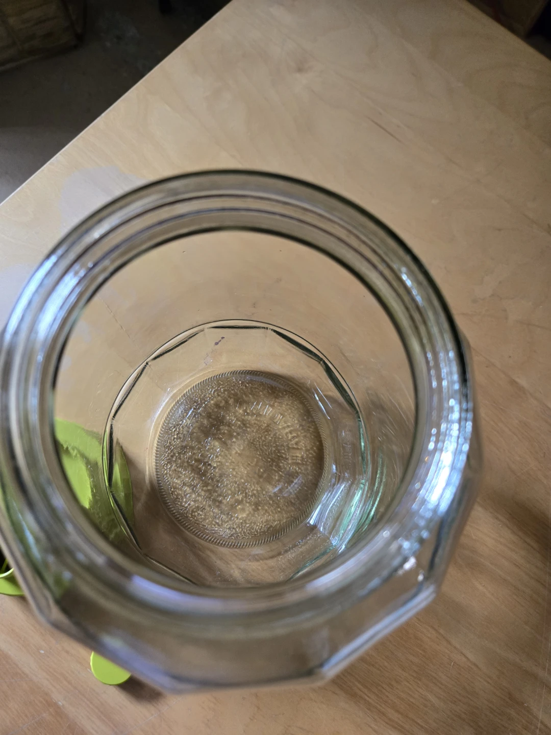 5.4L Glass Storage Jar with Green Lid - photo 4