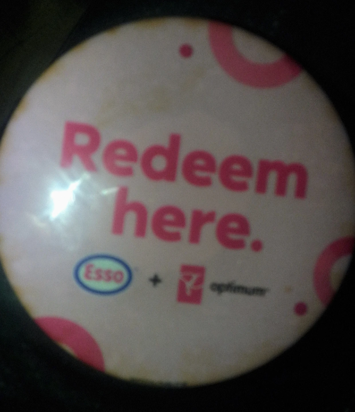 Esso + PC Optimum Redeem Here Button